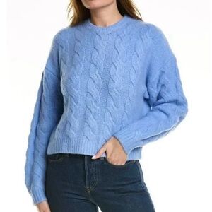 Joie Light Blue Cable Knit Sweater Super Soft Not itch- S